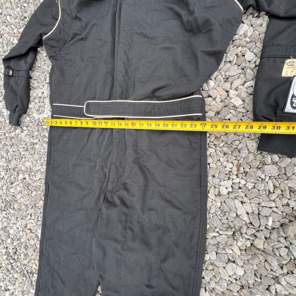 Impact Racing Suit SFI 3-2A/5 Black One Piece Driving Fire Suit Mens 3X 52 - Picture 10 of 16
